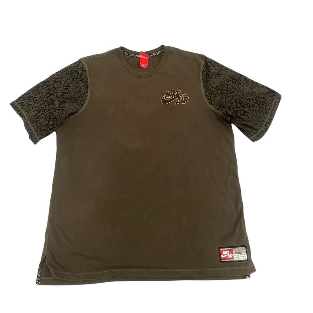 Nike Mens Air Jordan Heavy Leopard Basketball T-Shirt 687058-325 Size XL